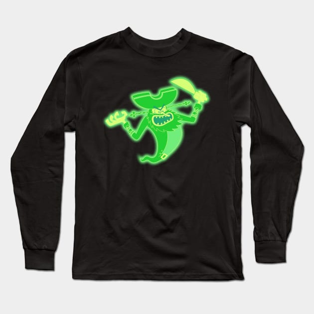 Pirate Ghost Long Sleeve T-Shirt by Atpidarp